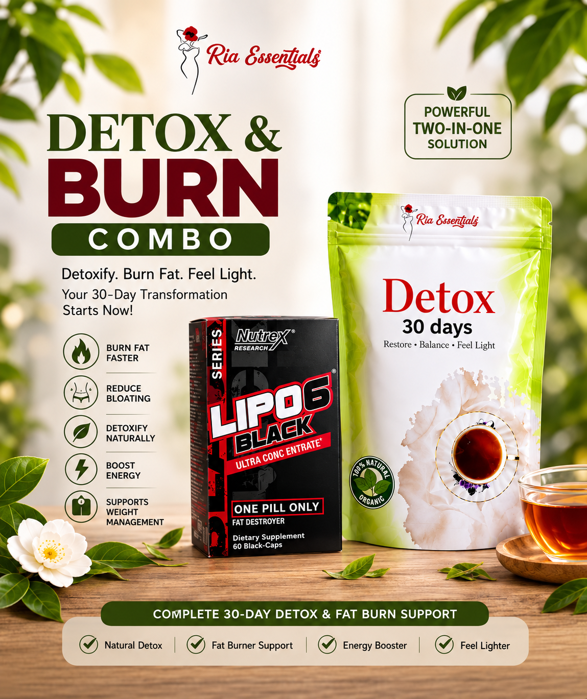Weight loss set(Tummy,face and arm fat  combo with appetite suppressant)